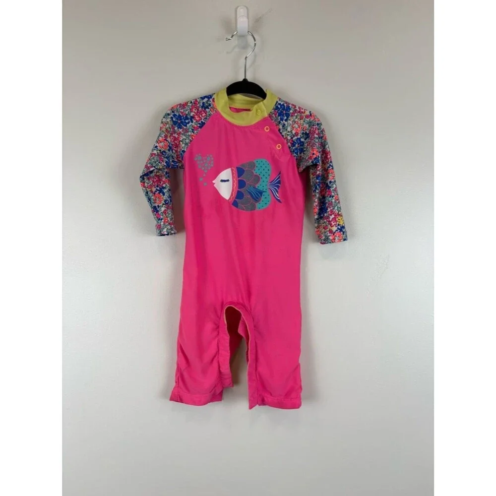 Coolibar Baby Beach One-Piece Swimsuit Kids Size 6M Youth Style 03704